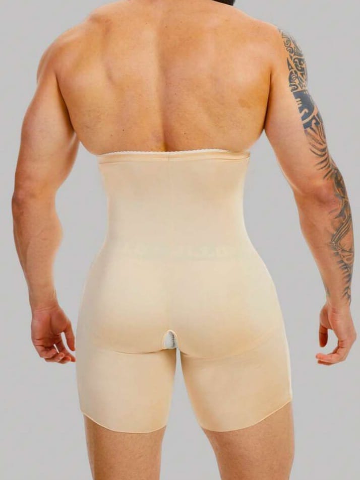 Men's High-Waist Compression Shapewear Shorts – Tummy Control & Butt Lift Body Shaper